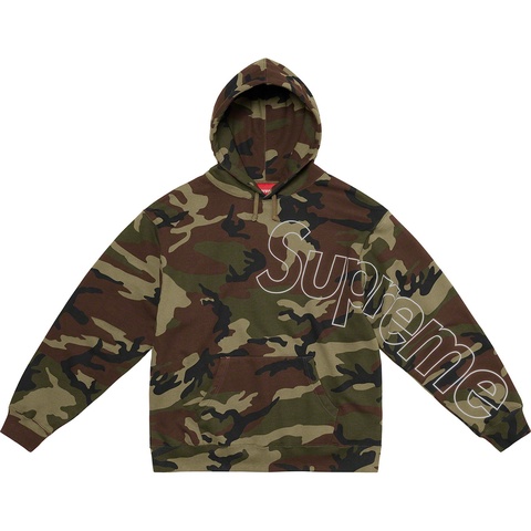 Supreme Reflective Hooded Sweatshirt - Woodland Camo