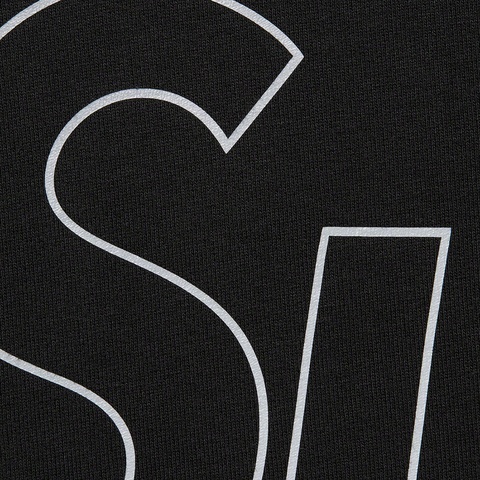 Supreme Reflective Hooded Sweatshirt - Black