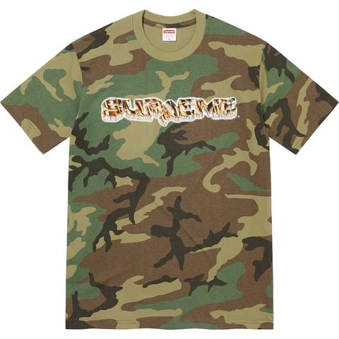 Supreme Diamond Tee - Woodland Camo