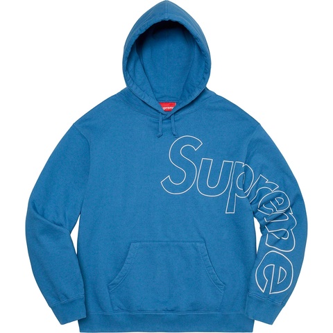 Supreme Reflective Hooded Sweatshirt - Pale Royal