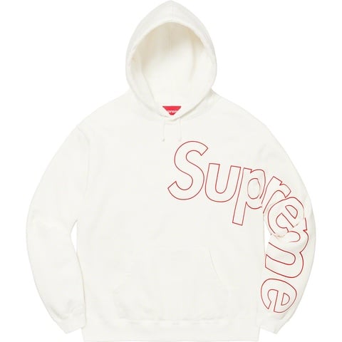 Supreme Reflective Hooded Sweatshirt - White