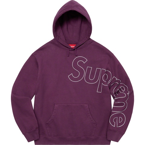 Supreme Reflective Hooded Sweatshirt - Eggplant