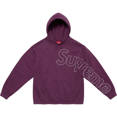Supreme Reflective Hooded Sweatshirt - Eggplant