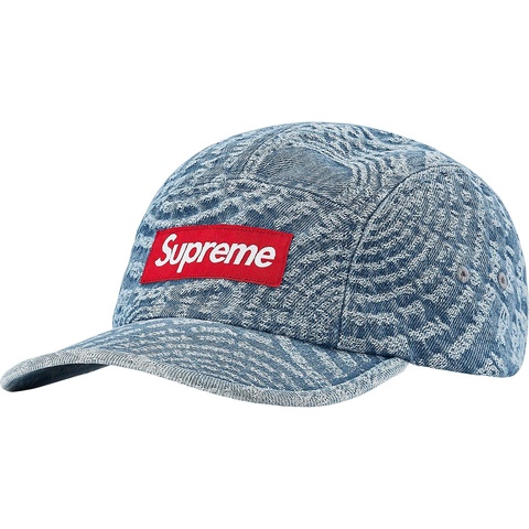 つんちゃん Circles Jacquard Denim Camp Cap Circles Jacquard Denim Camp Cap - fall/winter 2021 - Supreme