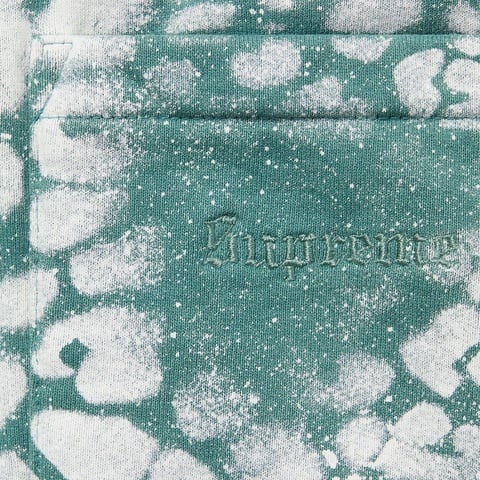 Supreme Bleached Leopard Sweatpant - Dusty Teal