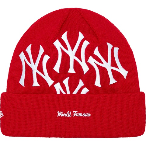 Supreme Supreme®/New York Yankees™/New Era® Box Logo Beanie - Red