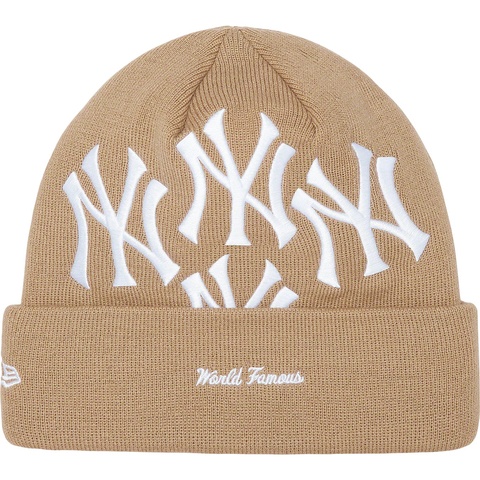 帽子 Supreme New york Yankees Box Logo Beanie Supreme New York Yankees New Era Box Logo Beanie Tan - FW21 - US
