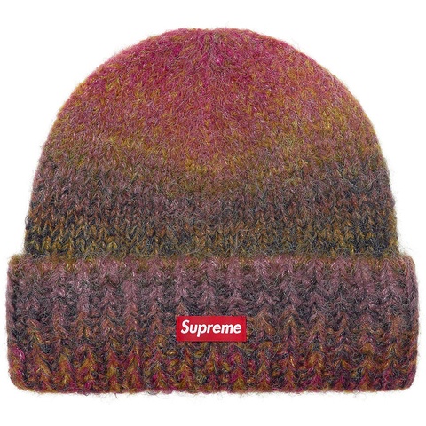 Supreme Gradient Stripe Beanie - Red