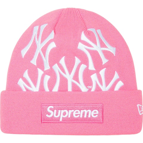Supreme Supreme®/New York Yankees™/New Era® Box Logo Beanie - Pink