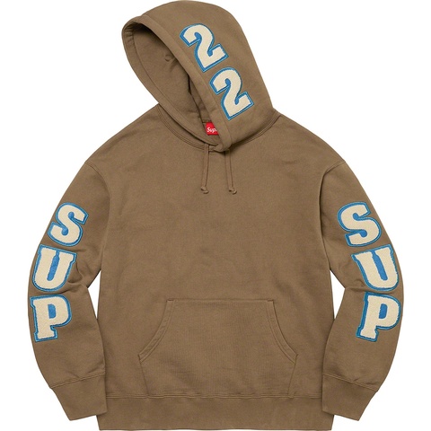 Supreme Team Chenille Hooded Sweatshirt - Supreme