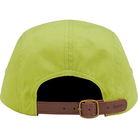 Supreme Washed Chino Twill Camp Cap - Dark Lime