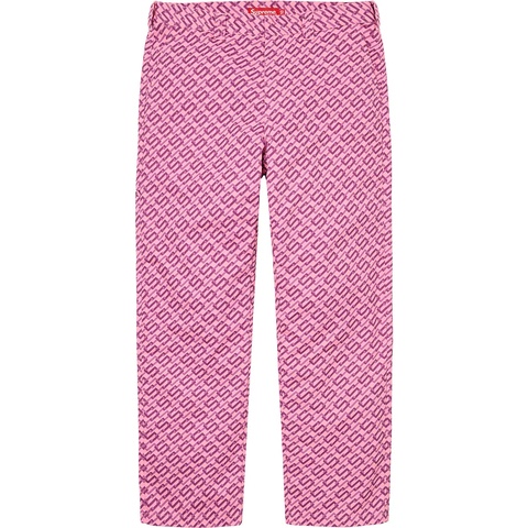Supreme Work Pant - Pink Monogram