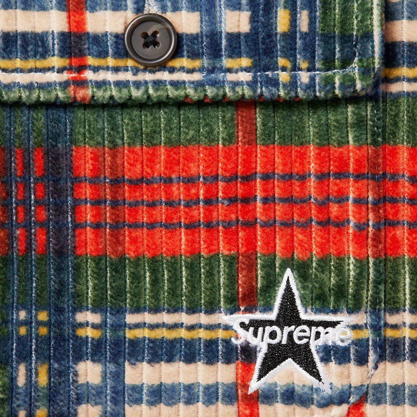 Supreme Corduroy Shirt (SS22) - Plaid - $138