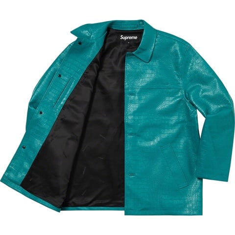 Faux Croc Car Coat - spring/summer 2022 - Supreme