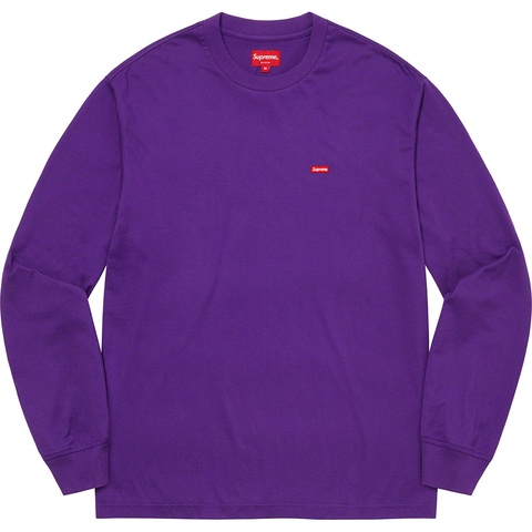 Supreme Small Box L/S Tee - Purple