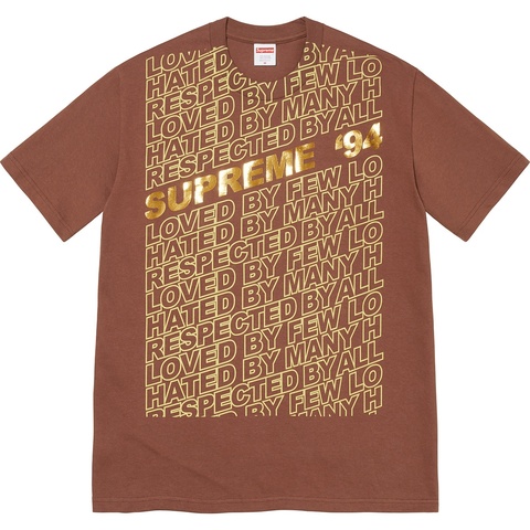 Supreme Respected Tee - Brown
