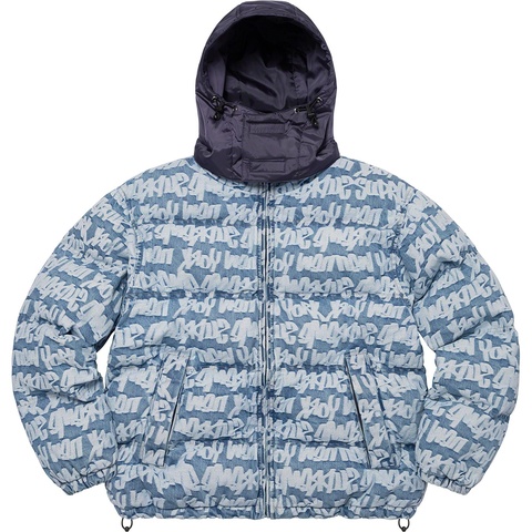 Fat Tip Jacquard Denim Puffer Jacket - Supreme Fat Tip Jacquard Denim Puffer Jacket - Supreme
