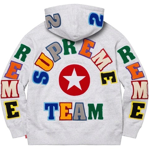 Supreme Team Chenille Hooded Sweatshirt - Supreme Supreme Team Chenille Hooded Sweatshirt - Supreme