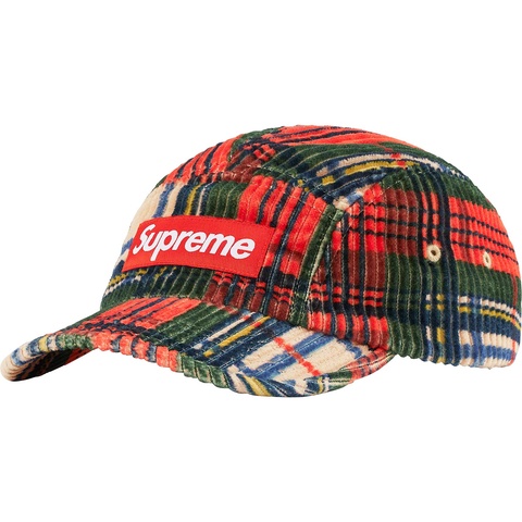 Supreme Corduroy Camp Cap - Plaid