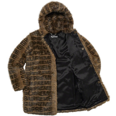 Faux Fur Hooded Coat - spring/summer 2022 - Supreme
