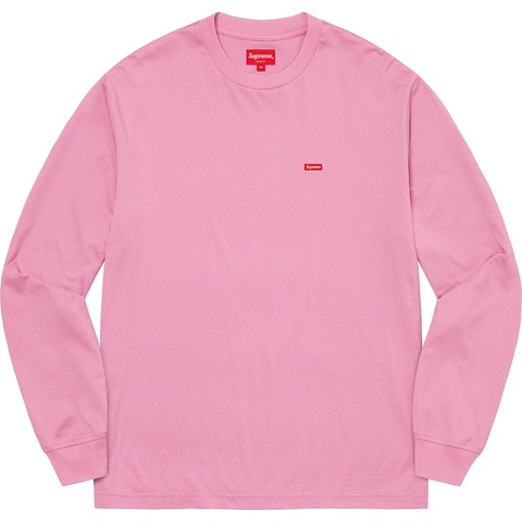 Supreme Small Box L/S Tee - Pink
