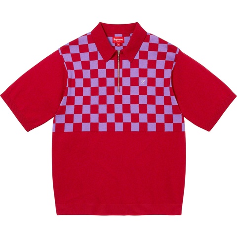 Checkerboard Zip Polo - spring/summer 2022 - Supreme