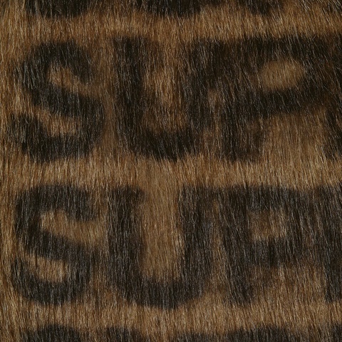 Supreme Faux Fur Hooded Coat - Brown