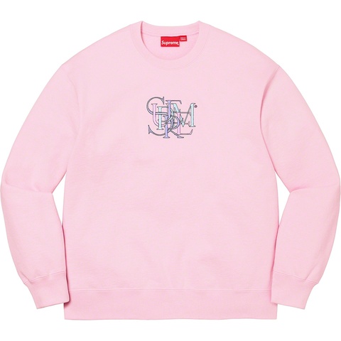Supreme Overlap Crewneck - Light Pink