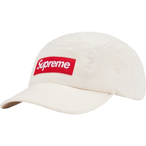 Supreme Washed Chino Twill Camp Cap - Stone