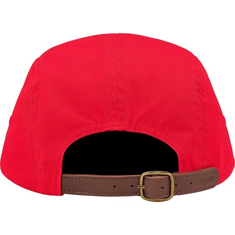Supreme Washed Chino Twill Camp Cap - Red