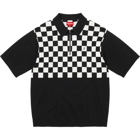 Checkerboard Zip Polo - spring/summer 2022 - Supreme