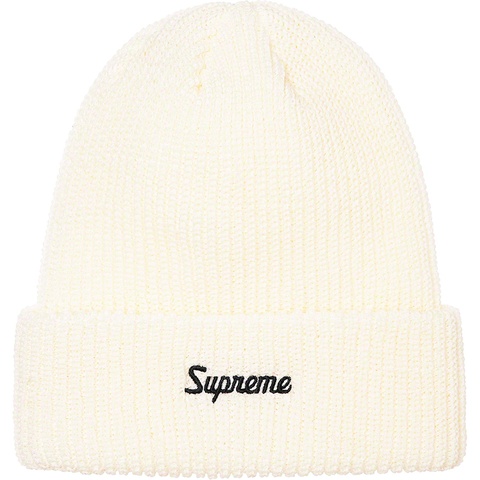 Supreme Loose Gauge Beanie - White