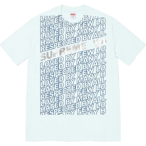 Supreme Respected Tee - Pale Blue