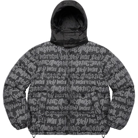 Fat Tip Jacquard Denim Puffer Jacket - Supreme