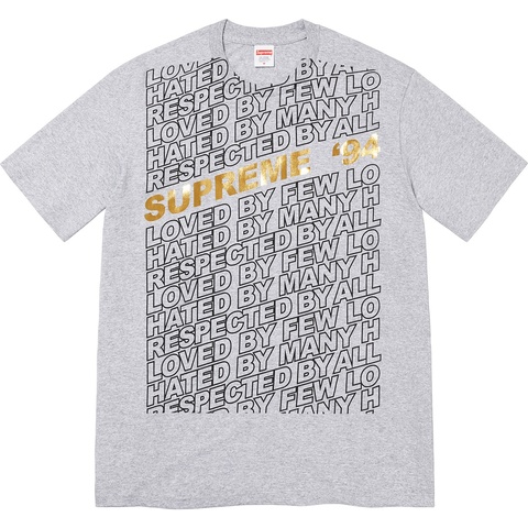 Supreme Respected Tee - Heather Grey
