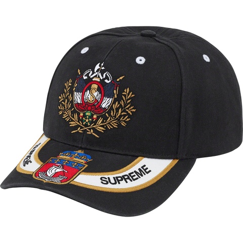 Supreme Crest 6-Panel - Black
