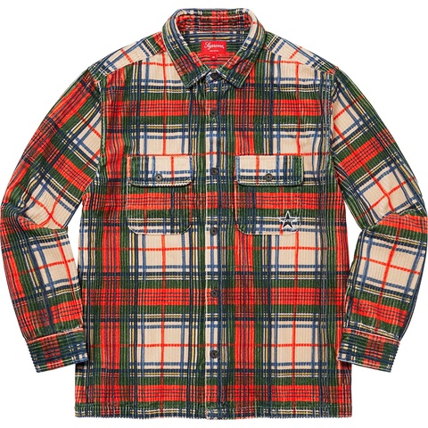 Supreme Corduroy Shirt - Plaid
