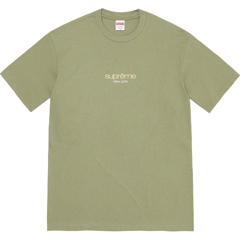 Supreme Classic Logo Tee - Light Olive