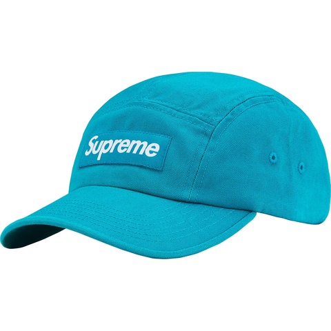 Supreme Washed Chino Twill Camp Cap - Teal