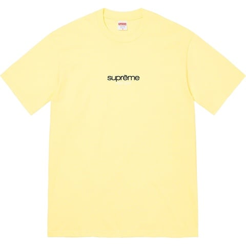 Supreme Classic Logo Tee - Pale Yellow