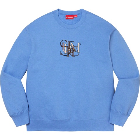 Supreme Overlap Crewneck - Light Blue