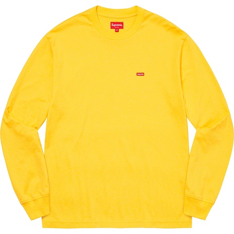 Supreme Small Box L/S Tee - Yellow