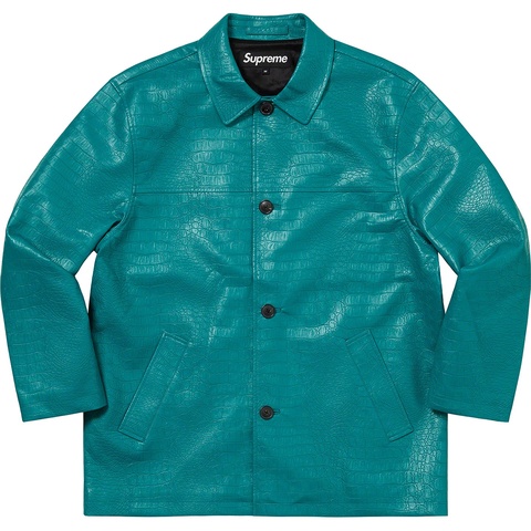 Faux Croc Car Coat - spring/summer 2022 - Supreme