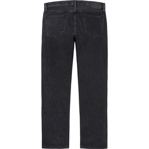 Supreme Stone Washed Black Slim Jean - Washed Black
