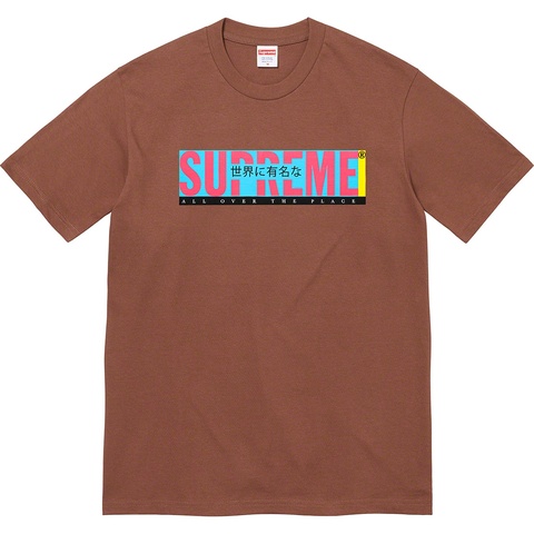 Supreme All Over Tee - Brown