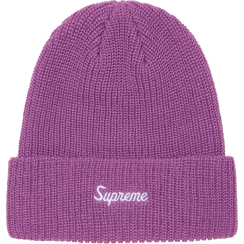 Supreme Loose Gauge Beanie - Bright Purple