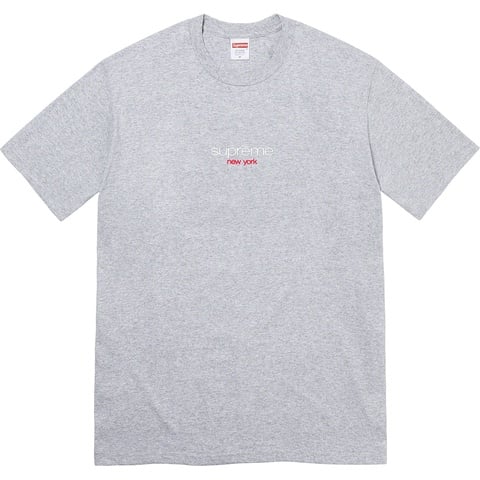 Supreme Classic Logo Tee - Heather Grey