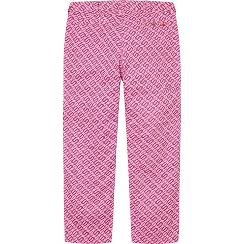 Supreme Work Pant - Pink Monogram