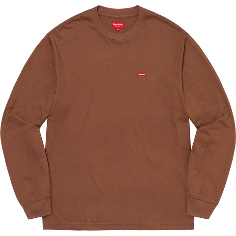 Supreme Small Box L/S Tee - Brown