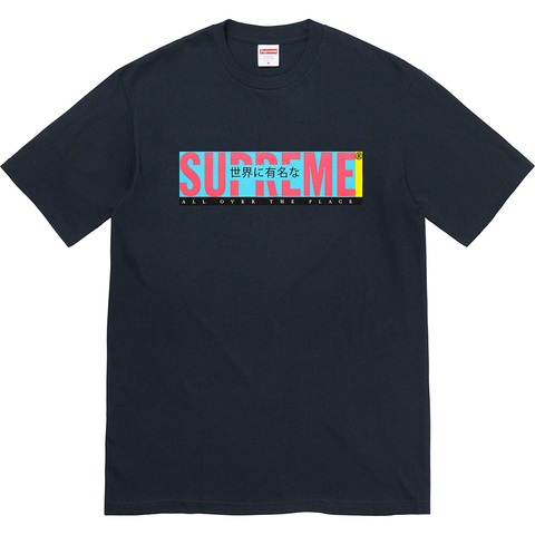 Supreme All Over Tee - Navy